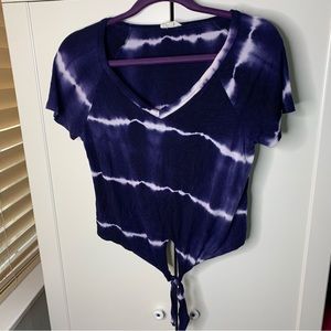 Ultra Flirt Tie-Dye Knotted T-Shirt